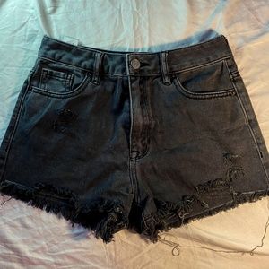 Black PacSun Festival Jean Shorts